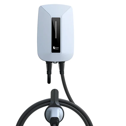 EV Charger Type2 Plug EVSE Wallbox 32A 7KW IEC62196-2 Socket 1 Phase 5m Cable Wallmount Charging Station for Electric Car
