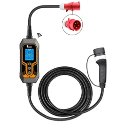Type 2 EV Charger 11KW 16A 3 Phase Wi-Fi APP Bluetooth Version EVSE Charging Cable 5m CEE Plug for Electric Car